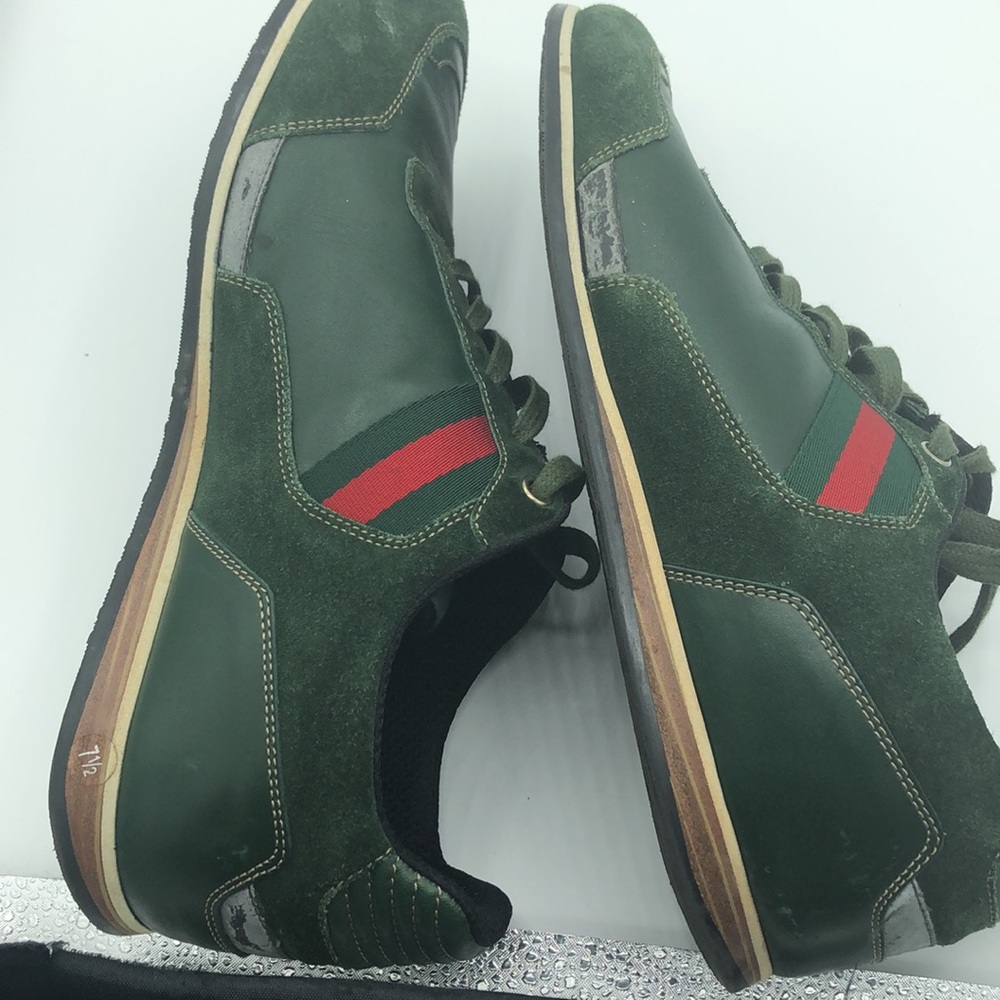 Gucci Verde Softy Tec Cirano Sneakers Men’s Gucci 7.5 US 8 Shoes - Picture 15 of 16